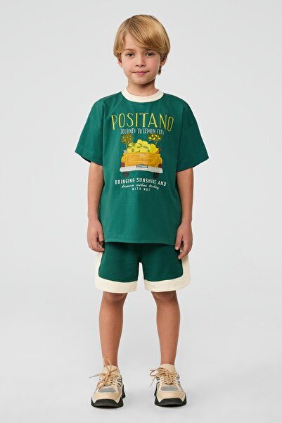 NBT JEANS Πράσινο μπλουζάκι για αγόρια από το BG Store