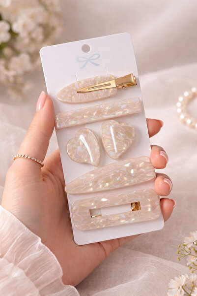 PABALAS Σετ 5 ακρυλικών κλιπ μαλλιών – Κομψά κλιπ μαλλιών με επιλογές χρωμάτω...