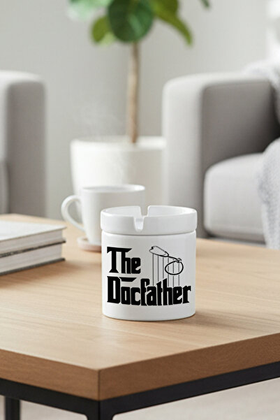 giftkonsept The Docfather Printed Doctor Health Worker Gift Ceramic Lidded Od...