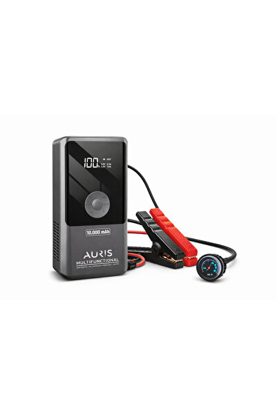 Auris ARS-K3 10000 mAh Akü Takviye Cihazı Hava Kompresörü Powerbank 12V Araç Jump Starter