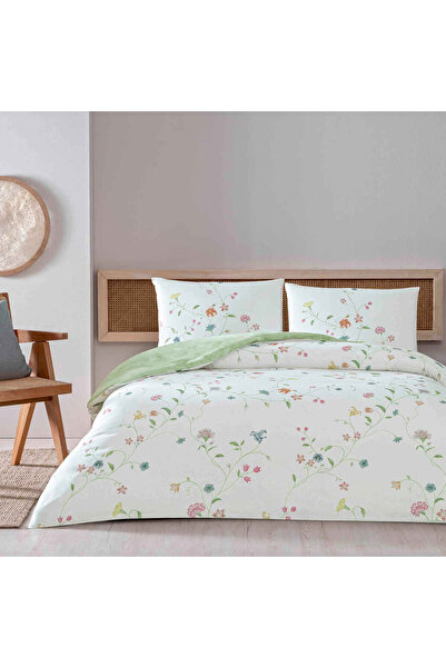 Taç Σετ Παπλωματοθήκης Διπλού Μεγέθους Lorinda Ranforce Πράσινο