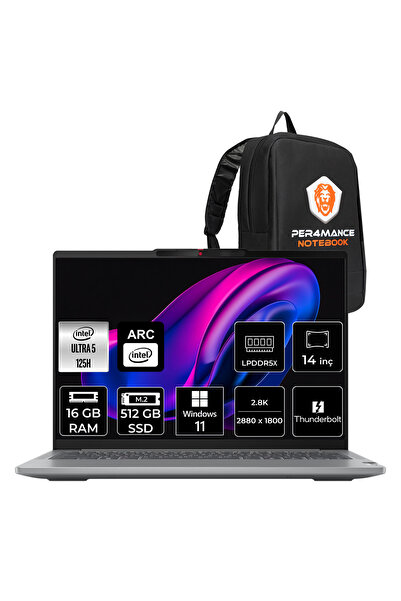 LENOVO IdeaPad Pro 5 Ultra 5 125H 16GB 512GB SSD 14" 2.8K OLED 120Hz W11H Diz...