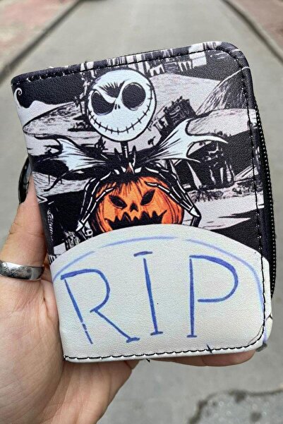 Köstebek Μαύρο κοντό πορτοφόλι Jack Skellington Christmas Nightmare RIP