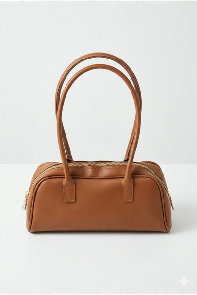 vattara Γυναικεία τσάντα ώμου με μακρύ λουράκι, τσάντα κυλίνδρου μπαγκέτας