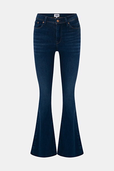 Denim Trip BRIDGETTE Skinny Flare Fit Koyu İndigo Çıtçıt Paça Kadın Jean Pant...