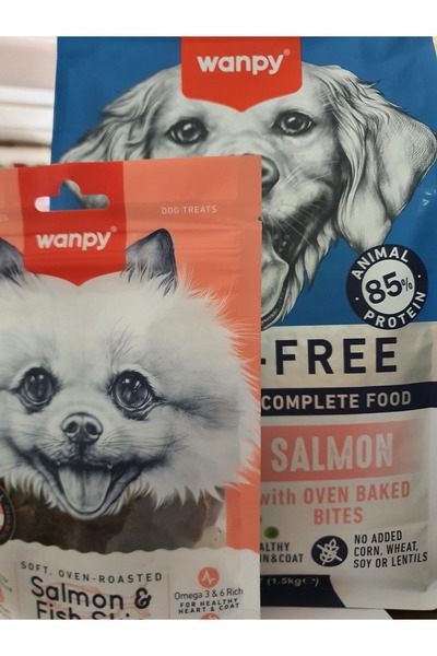 Wanpy PATİLİMARKET köpek maması somonlu köpek ödülü somon dilimleri