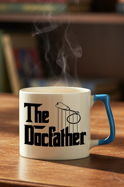 qoeuyl boutique The Docfather Printed Funny Doctor Health Worker Gift Colorfu...