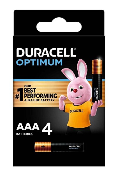 Duracell بطاريات أوبتيموم AAA القلوية 4