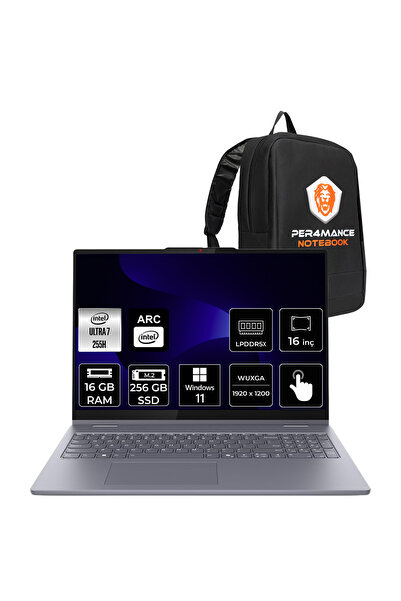 LENOVO IdeaPad 5 Ultra 7 255H 16GB 256GB SSD 16" FHD+ Multi-Touch W11H 2-in-1...