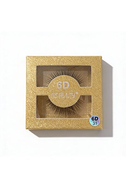 Belora 6D Χρυσές Μοντέρνες Ψεύτικες Βλεφαρίδες - Γοητευτικός Όγκος