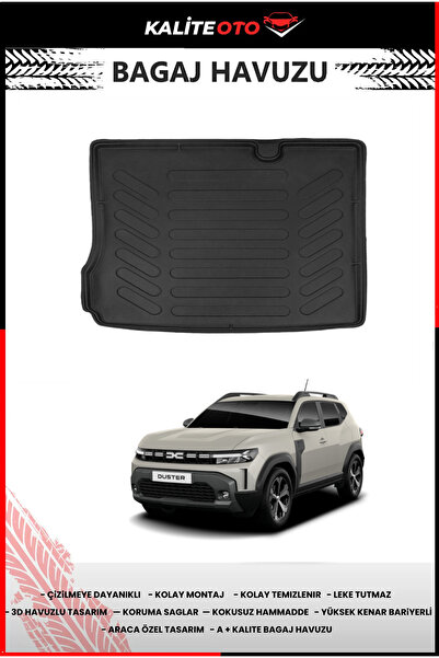 ko kaliteoto Dacia Duster (4X2) 2023 Model 4D Bagaj Havuzu Araca Özel Birebir...