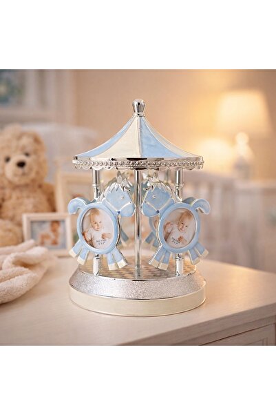 Azay μπλε καρουζέλ φωτογραφιών, περιστρεφόμενη κορνίζα φωτογραφιών, διακοσμητ...