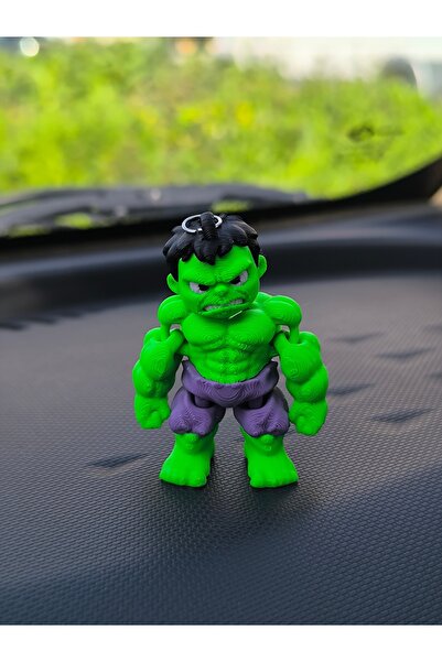 Esey Dizayn Hulk Yeşil Dev Araba Süsü 3D Hareketli - Dikiz Ayna Torpido Süsü