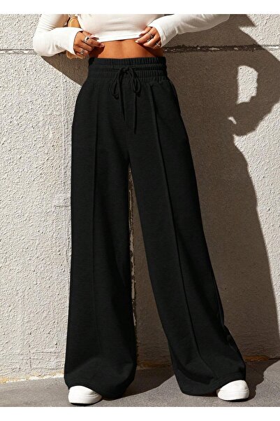 Sun Victoria Γυναικείο παντελόνι φόρμας με εξαιρετικά ψηλή μέση και φαρδιά μπ...