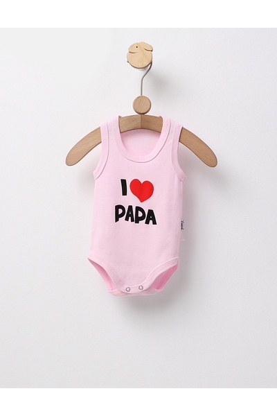 MiniKids Μποντι μάιοου ΑΓΑΠΩ ΠΑΠΑ ροζ