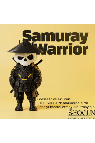 The Shogun Kuru Kafa Samuray Warrior Özel Seri Siyah | Özel Seri Koleksiyon Ü...