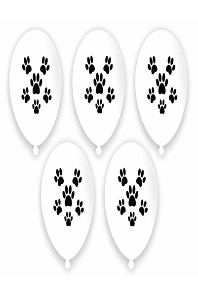 Parti Station Paw Print Printed Balloon Paw Print Balloon 10 Pieces Printed B...