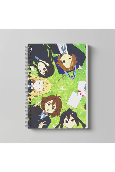 nihonwosekai Caiet spiralat K ON Anime, format A4, 60 de foi K ON! !