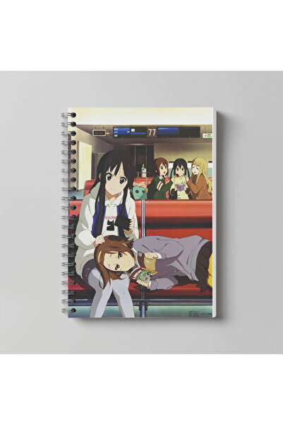 nihonwosekai Caiet spiralat K ON Anime, format A4, 60 de foi K ON! !