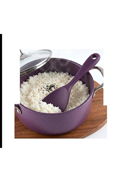 alpikom DMR TEKLİ ISIYA DAYANIKLI YANMAZ YAPIŞMAZ SİLİKON PİLAV KAŞIĞI