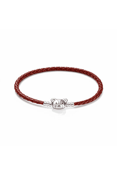 Belora Diora Πλεκτό Βραχιόλι με Μενταγιόν Αρκουδάκι 17 εκ.