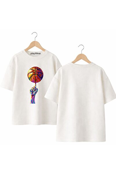 playwear Μπλουζάκι Parmak Basket με στάμπα, 100% βαμβακερό, oversized, χαλαρή...