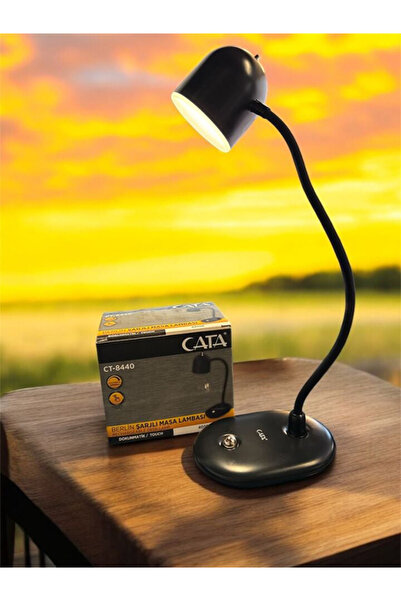 Cata CT-8440 Berlin Şarjlı LED Masa Lambası Kablosuz Kullanım | Şık Dekoratif...