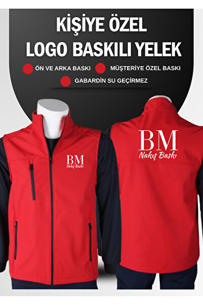 BMNAKIŞBASKI Kişiye Özel Gabardin Yelek | Ön-Arka Baskı | Firma Logolu | İş Y...
