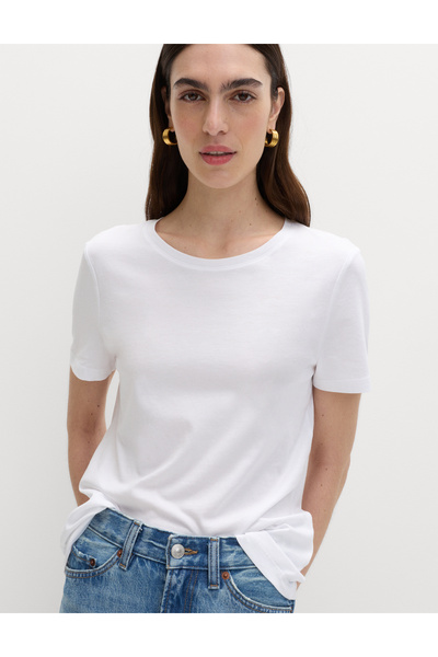 Pure Cotton Round Neck T-Shirt