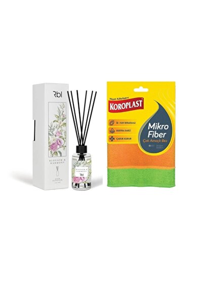 Rebul ÇUBUKLU ODA KOKUSU BLOSSOM&HARMONY 100 ML & Mikrofiber Çok Amaçlı Bez