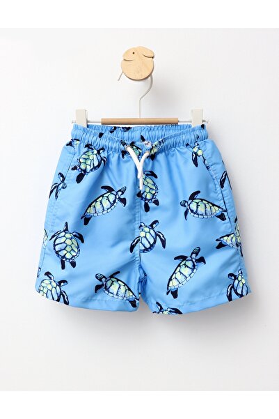 MiniKids Ποδιά μπάνιου με σχέδιο μπλε υδάτινων βατράχων