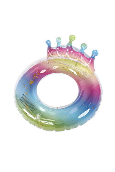 MiniKids Φουσκωτό παιδικό πολύχρωμο δαχτυλίδι με γκλίτερ 70 εκ.