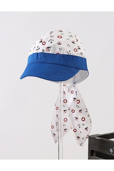 MiniKids Άγκυρα & Ιστίο λευκό-μπλε Σεπκούτα