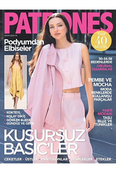 Turkuvaz Dergi Patrones Dikiş Dergisi 2026/04 Nisan