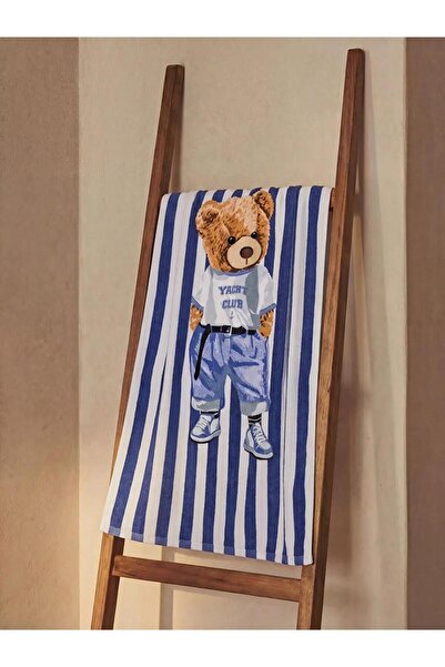 LC Waikiki Πετσέτα θαλάσσης με στάμπα αρκουδάκι 70x150 εκ. (S6)