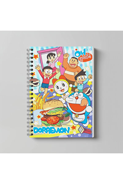 nihonwosekai Caiet spiralat A4 Doraemon Anime, 60 de foi