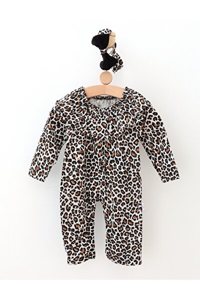 MiniKids Ολόσωμη φόρμα με κορδέλα LeopardX