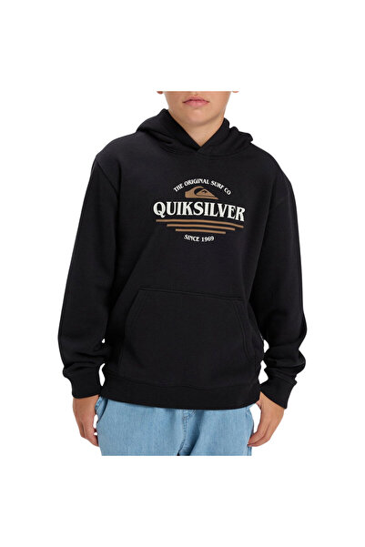Quiksilver ΓΡΑΦΙΚΟ ΦΟΥΤΕΡ ΜΕ ΚΟΥΚΟΥΛΑ ΜΑΥΡΟ 10Y