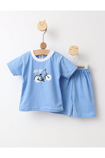 MiniKids Lets Go Bike καλοκαιρινό σετ, μπλε μοντέλο
