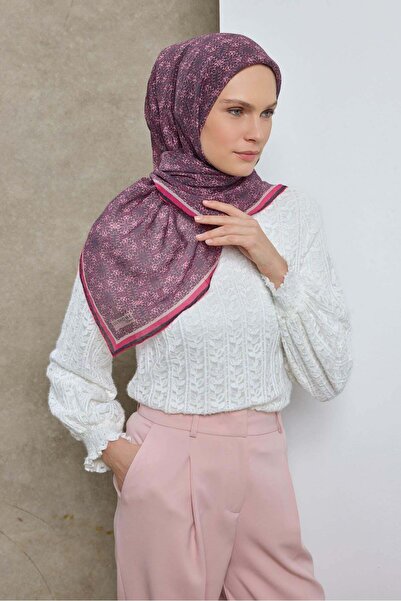 Silk Home Eșarfă Tencel Monare cu model geometric violet 90X90