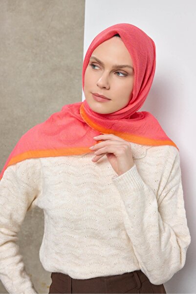Silk Home Eșarfă Tencel Monare cu model labirint, fucsia 90X90