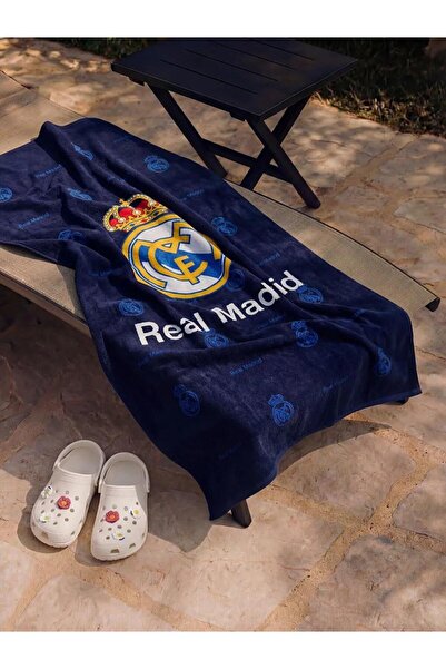LC Waikiki Μικτή πετσέτα θαλάσσης με στάμπα της Ρεάλ Μαδρίτης 70x150 εκ. (S6)