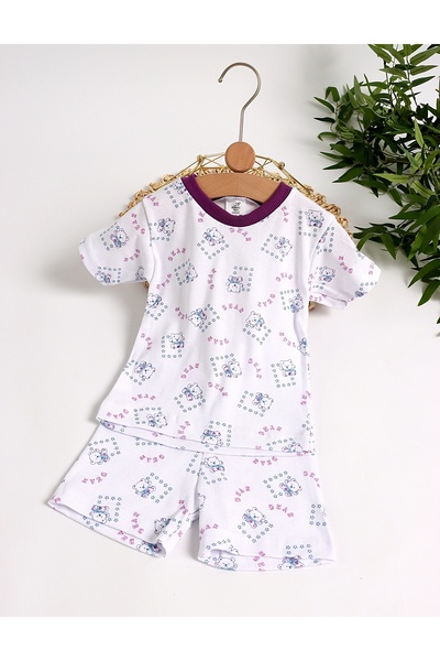 MiniKids Γυναικείες πιτζάμες με σχέδιο αρκούδες σε μωβ.