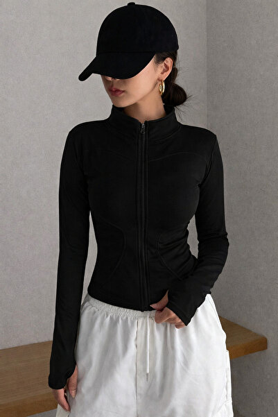 COOL TARZ Γυναικεία Μπεζ Ζακέτα Premium με δύο κλωστές και φερμουάρ – Μοντέρν...