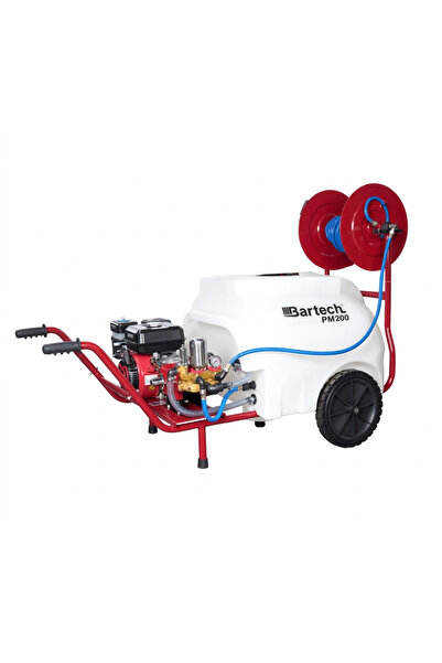 BARTECH PM200 200 Litre Benzinli İlaçlama Makinesi – 22’lik Akuple Pompa, Tab...