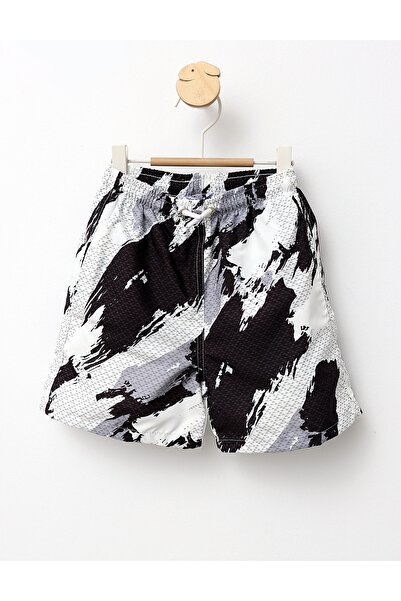 MiniKids Ποδιά μπάνιου σε μαύρο και λευκό, Μοντέλο Water