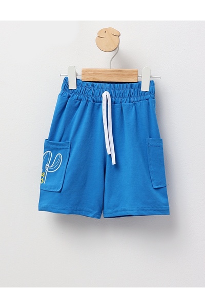 MiniKids Αστεία μπλε σορτς με κάκτους