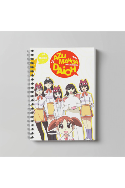 nihonwosekai Caiet spiralat Azumanga Daioh Anime, format A4, 60 de foi