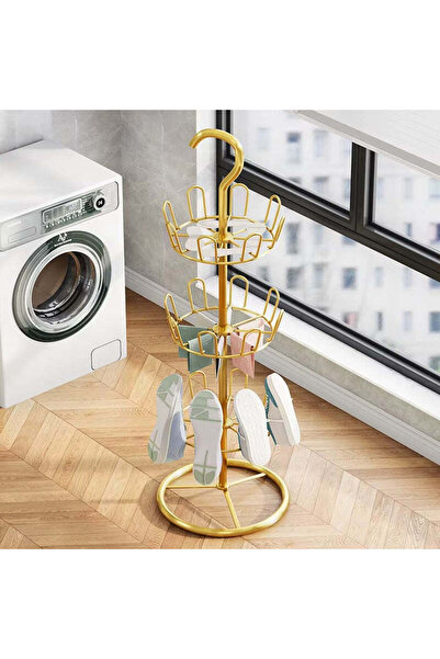 Promagg Τριώροφη Περιστρεφόμενη Παπουτσοθήκη για Οργάνωση και Στέγνωμα