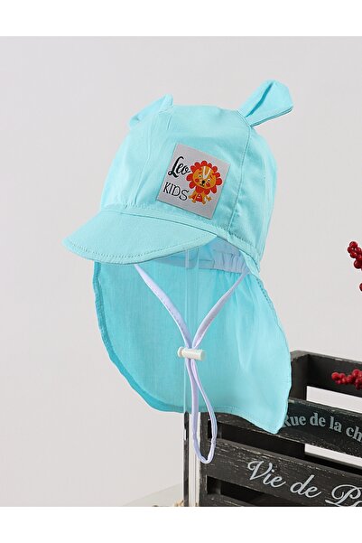 MiniKids Καπέλο με προστασία λαιμού, Λιοντάρι, μπλε
